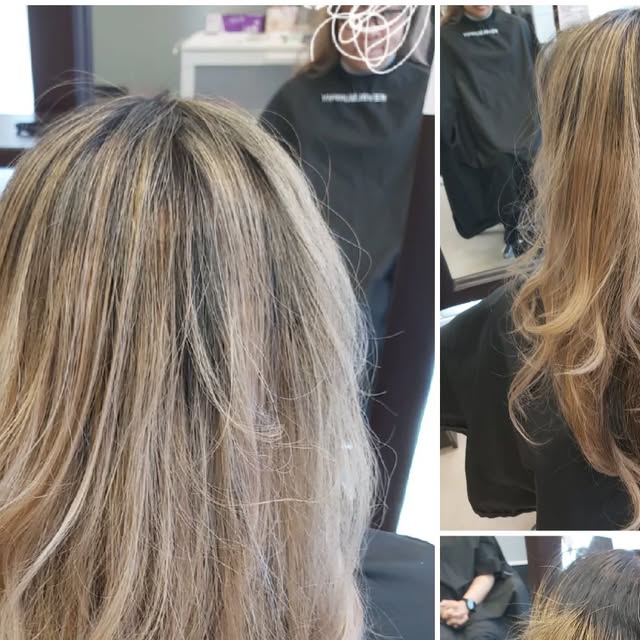 Brunette-balayage ja monivärjäys